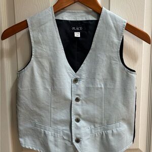 Light blue Button-Up boys Vest